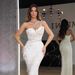 Women's Clothing Sequined Leaf High Slit Dress Stage Host Performance Dress Wedding Dress Evening Dress_ecoleips.com