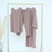Women's Clothing Solid Color Three Piece Suit_ecoleips.com
