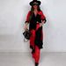 K New Elegant And Sexy Printed Mid Length Top, Wide Leg Pants Two-piece Set_ecoleips.com