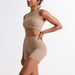 Cross-Border European And American Seamless Tight Yoga Suit Women's Belly Holding Outer Wear Running Sports Vest Peach_ecoleips.com
