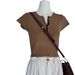 Women's Clothing T Shirt Sweater Women's Summer New Light Mature Style Short Slim Fashion Top_ecoleips.com