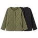 Quilted Puffer Jacket For Women - Lightweight Winter Coat With Stand Collar, Oversized Fit, Zip Front & Versatile Pockets, Trendy Streetwear Essential_ecoleips.com