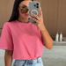 Women's Clothing Summer Casual Striped Women's T-Shirt Crew Neck Loose Color Block Short Sleeve Top_ecoleips.com