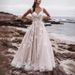 Women's Clothing Wedding Dress Sling Women New Lace Fashion Retro Round Neck Small Tail Bride Lace Wedding Dress_ecoleips.com