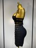 Women Sexy Black Cut Out Bodycon Bandage Skirt Two Piece Set Celebrity High Streeet Evening Birthday Club Party Outfits 2GSH_ecoleips.com