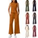 Women's Clothing 2 Piece Vest Short Wide Leg Pants Casual Suit_ecoleips.com