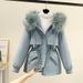 Women's Clothing Plus Velvet Thickened Winter New Style Parka Versatile Cotton Coat Women's Short Cotton Coat Loose Jacket_ecoleips.com