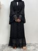 Black Islamic Abayas Muslim Women Clothing Turkey Long Robe Moroccan Caftan Islam Kaftan Ramadan Abaya For Women Dubai_ecoleips.com