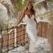 Women's Clothing Sexy Hollow V Neck Halter Neck Strap Knitted Beach Skirt Backless High End Female_ecoleips.com