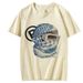Cross-border 2024 Printed Portrait Pattern Fashion Punk Loose Retro Unisex Short-sleeve T-shirt Top_ecoleips.com