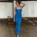 Women's Clothing Spring And Summer Suspender Splicing Dress Fashion Sexy Hot Girl Tight Pleated Fishtail Skirt_ecoleips.com