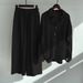 Women's Clothing Cotton And Linen 2 Piece Set Retro Large Size Spring And Summer Cotton And Linen Shirt Set Loose Trousers_ecoleips.com
