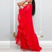 K European And American Sexy Single Shoulder Sleeveless Patchwork Elastic Jumpsuit_ecoleips.com