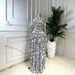 New Arrival Women's Slimming Long Dress round Neck Long Sleeve Printed Fashionable European And American Style_ecoleips.com