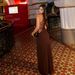 Women's Sexy Halter Lace Panel Sleeveless Bodycon Maxi Dress – Elegant Evening Party Gown_ecoleips.com