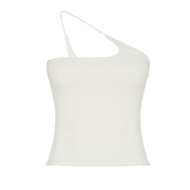 Sexy Women's Top With One-shoulder Strap, Hot Girl European American Style Versatile Thin Strap Inner Wear, New Design_ecoleips.com