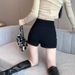 Wearing Black Shorts For Women In Spring And Summer 2026 New High Waisted Slimming Outfit Paired With Boots American Style Spicy_ecoleips.com