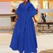 2023 Winter New European And American Fashion Women's Dress, Bestseller V-neck Loose Long Party Dress_ecoleips.com