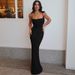 2025 Summer INS Cross-Border New Sexy Backless Strap Long Solid Color Slim Fit Dress For Women_ecoleips.com