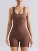 Women's Seamless Yoga Bodysuit Spring/Summer Cross Back Outdoor Running Fitness Sports Hip Lifting Yoga Shorts_ecoleips.com
