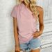 Aria Basics Aria Basics Cross-border Foreign Trade 2026 Summer Pullover European And American Women's Pleated Top Unique Pink Off-Shoulder_ecoleips.com