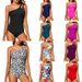 Elegant One-Shoulder Monokini Swimsuit Solid Color Conservative Cut-Out Design for Women Pool Beach Vacation One-Piece Bathing Suit_ecoleips.com