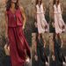 2023 European And American Summer New Sleeveless Long Fashionable Casual Women's Clothing, Waist-cinching_ecoleips.com