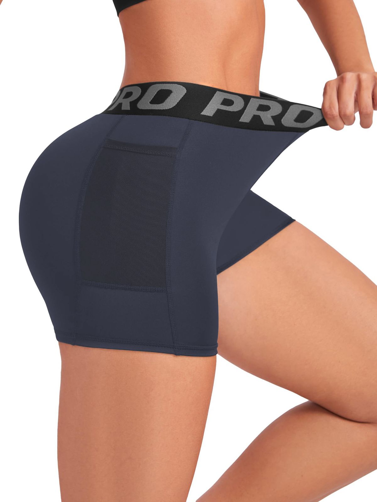 Women's Clothing Fitness Shorts Running Training Peach Hip Sports Yoga Shorts Quick Drying Pocket Tights_ecoleips.com
