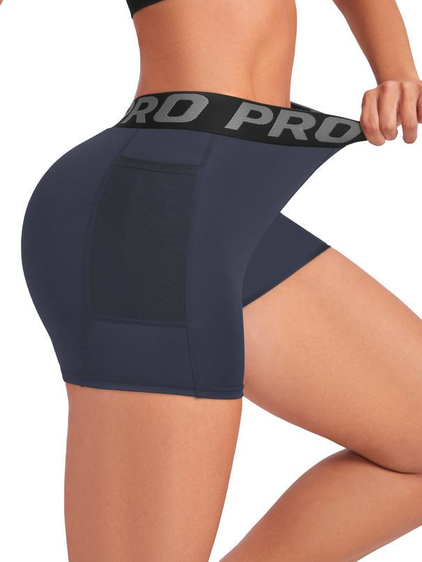 Women's Clothing Fitness Shorts Running Training Peach Hip Sports Yoga Shorts Quick Drying Pocket Tights_ecoleips.com