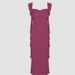 Women's Sexy Backless Suspender Dress Summer New Arrival Fashionable Solid Color Ribbon Detail Clothing_ecoleips.com