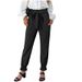 High Waisted Drawstring Slim Fit Trousers For Women Solid Color Style Clothing_ecoleips.com