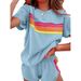 Women's Clothing New Home Suits Simple Style Contrast Color Fashion Casual Suits_ecoleips.com