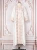 Verve Dubai Women's New Fashion Sequin Evening Dress Muslim Abaya Robe Clothing_ecoleips.com