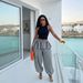 2026 Women's High-Waisted Wide Leg Pants Spring Summer Fashion Plaid Design With Hip Curtains And Jogger Style_ecoleips.com