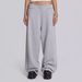 Women's Clothing Retro Gray Casual Sweatpants For Women High Waist Loose Slim Raw Edge Mopping Casual Pants_ecoleips.com