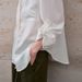 Women's Lightweight Pure Linen Shirt Long Sleeved Sophisticated Simple Solid Color Lapel Cardigan Loose Fitting Sun Protection Top_ecoleips.com