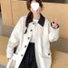 White Mid-length Trench Coat Women, 2025 New Autumn Style, Super Stylish For Petite Figures, Korean And Japanese Style_ecoleips.com
