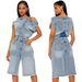 Women's Clothing Women's Casual Fashion Strapless Off-Shoulder Slim Fit Denim Jumpsuit For Formal & Casual For Women_ecoleips.com
