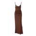 2025 Autumn New Fashion Elegant Patchwork Deep V Strap Long Sexy Slim Fit Dress Wholesale_ecoleips.com