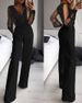 Women's clothing ready-made mesh jumpsuits with powdered splicing_ecoleips.com