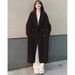 Chic Oversized Tweed Coat Women's Winter Audrey Hepburn Style Double-Breasted Jacket – Elegant & Comfortable (Beige/Pink/Camel/Black/Gray)_ecoleips.com