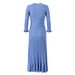 Long Dress High-end V-neck Long-sleeved Knitted Dress Autumn And Winter New Temperament Socialite Women's Clothing_ecoleips.com