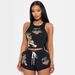 Women's Clothing Women's Fashion Positioning Printed Vest Shorts Suit_ecoleips.com