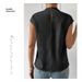 2025 New Satin Women, Loose Sleeveless T-Shirt For Layering Under Suits, Wholesale_ecoleips.com