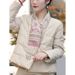 girl New Chinese Short Down Jacket For Women Winter National Style Retro Embroidery V-neck Padded Thickened Warm Cotton Coat_ecoleips.com