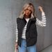 "Women's Lightweight Quilted Down Vest – Autumn Winter Warm Cotton Blend Waistcoat For Layering & Outdoor Activities"_ecoleips.com