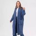 Women's Clothing New Cardigan Solid Color Women's Knitted Sweater Women's Loose Medium And Long_ecoleips.com