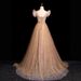 Women's Clothing High End Annual Meeting Sequined V Neck Wedding Dress Host Beautiful Voice Solo Vocal Art Examination_ecoleips.com