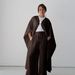 Women's Clothing Elegant Solid Color Button-Up Cardigan Skirt Set Soft Polyester Blend With Stretch Comfortable Office Wear (White, Brown, Black)_ecoleips.com