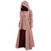WIS plus Size Women's Casual Dress Hooded Loose Stretch Solid Color Coat Fashion EBay European American Style_ecoleips.com